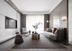 120平方新房客厅地毯装饰设计图片