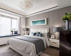 120平方房子主卧室现代风格设计图