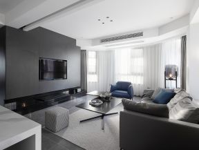 家装电视墙设计效果图大全 现代简约客厅装修效果