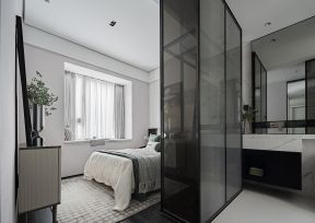 玻璃衣柜效果图片 卧室带卫生间装修 卧室带卫生间图片