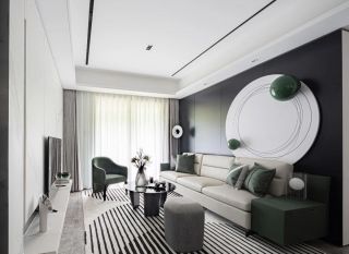 四室两厅两卫客厅沙发颜色搭配装修效果图