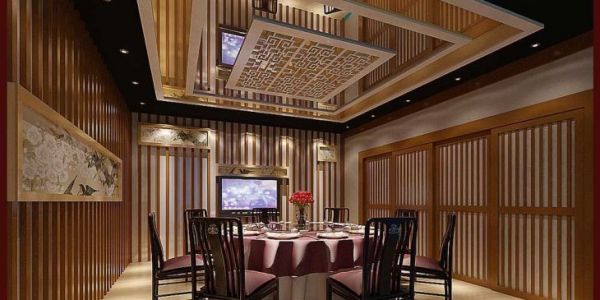 中餐厅中式风格200㎡设计方案