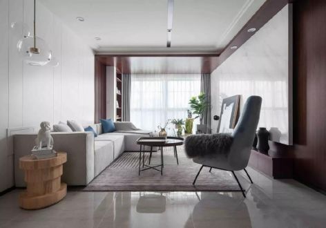 金科集美天悦现代风格126平米三居室设计效果图案例