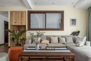 博源·滨江ON现代风格128平米三居室装修效果图案例