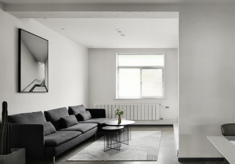 华明星海湾现代风格99平米三居室设计效果图案例