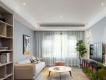 中铁·逸都国际现代风格125平米三居室设计效果图案例