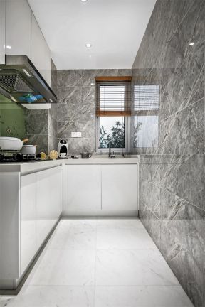 白色厨房装修效果图 厨房设计效果图 厨房设计效果