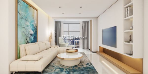 凯悦国际120平三居室现代风格装修案例