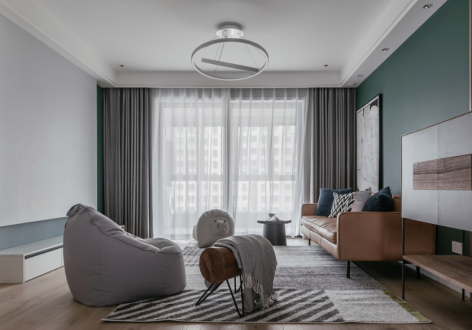 闵广·新天地现代风格165平米三居室装修效果图案例