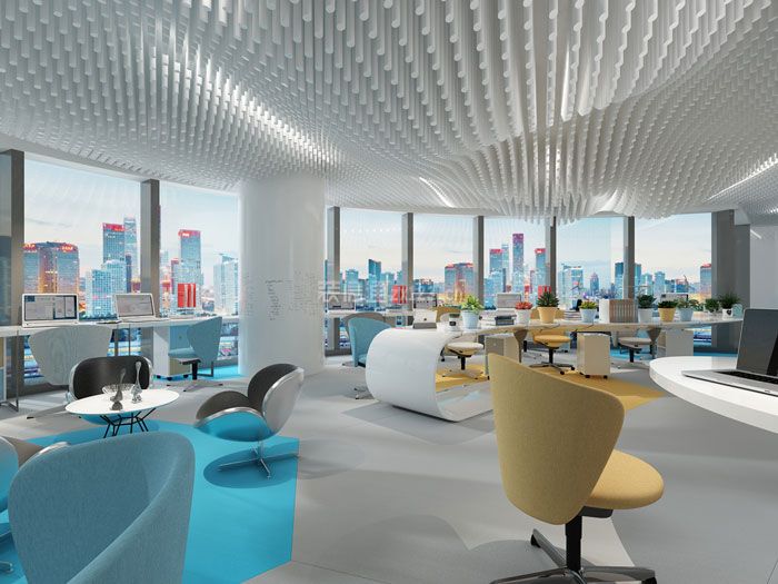 办公室接待区装饰图片 办公室接待区装修设计效果图