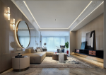 碧桂园莱阳首府现代风格109平米三居室设计效果图案例