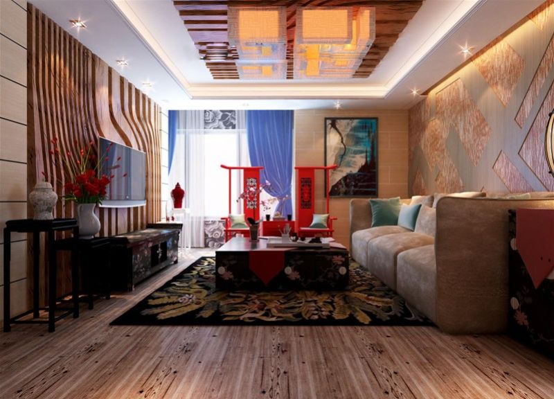 恒大悦珑湾128平米中式风格三居室装修案例