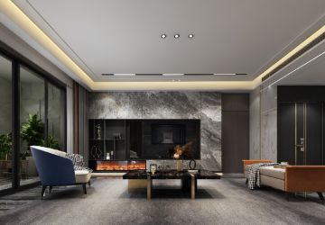 海航豪庭南苑320平米四居室现代混搭风格装修案例
