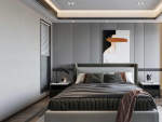 世茂·远洋东江湾简约风格140平米三居室设计效果图案例