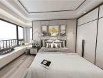 棕榈印象125㎡三居室新中式风格装修案例