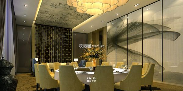 郑州酒店2700平米现代混搭风格装修案例