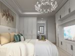 时代香海彼岸117平米混搭轻奢风格三居室装修案例