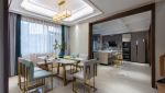 新世纪颐龙湾200平米现代中式风格四居室装修案例