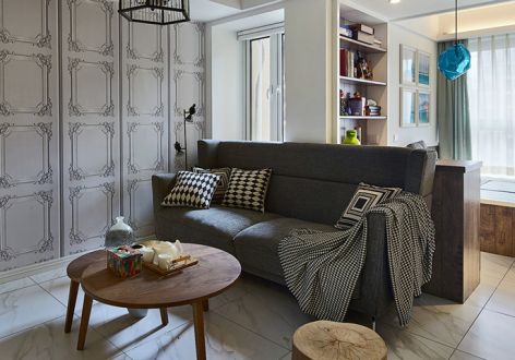 金色家园140㎡三居室现代简约风格装修案例