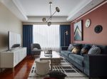 现代美式风格客厅颜色搭配装修效果图