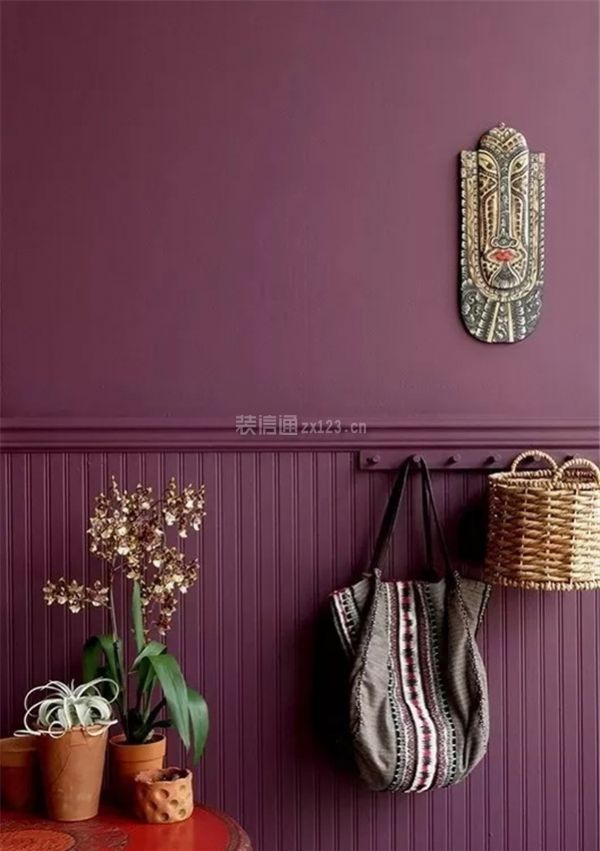 黑加仑紫墙面装修效果图
