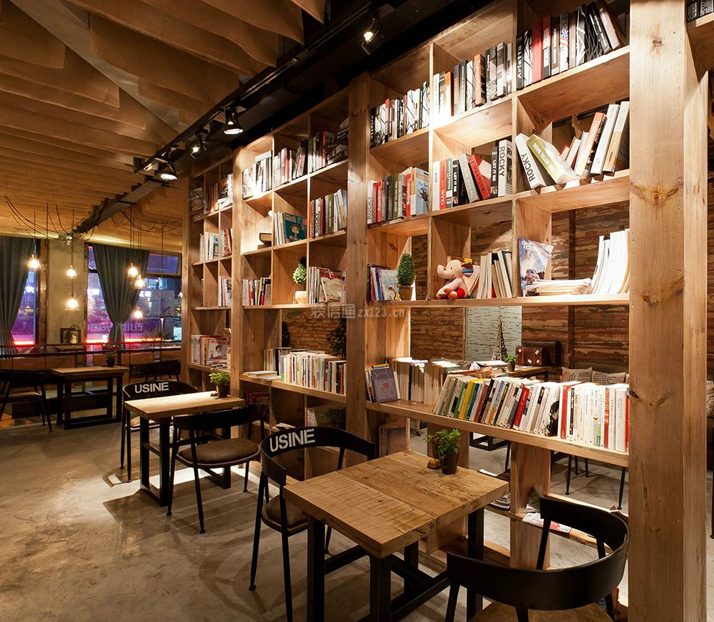 深圳咖啡厅混搭风格120平米装修效果图案例
