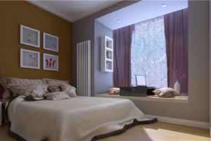 [沪上名家装饰]小卧室窗帘效果图 4款小户型卧室窗帘设计