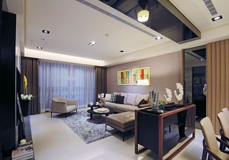 锦绣现代城精美宜家风141平米三室两厅装修案例