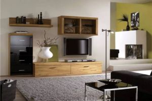 [皇潮装饰]电视柜设计效果图 现代简约客厅电视柜设计