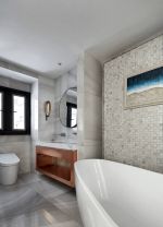 现代欧式风格卫生间浴缸装修效果图片