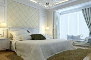 [广州科景装饰]卧室背景墙软包效果图 打造特别的卧室