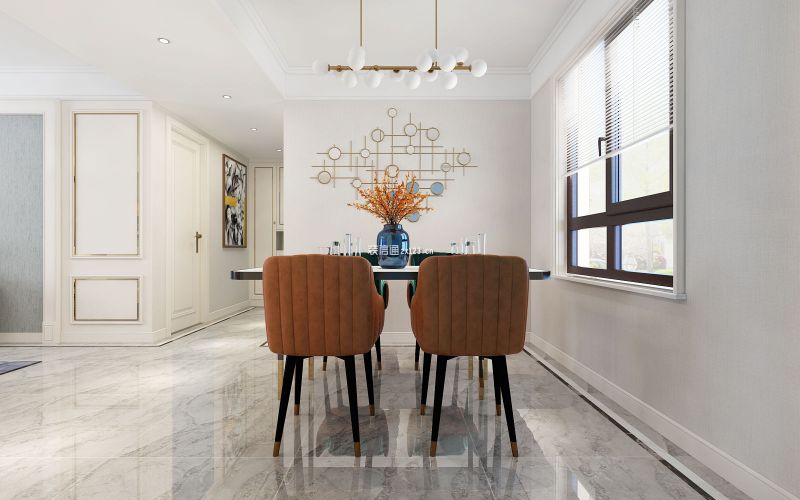 龙湖春江郦城简美风格126平米装修效果图案例