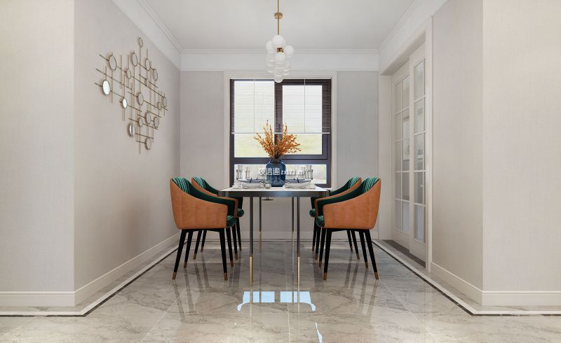 龙湖春江郦城简美风格126平米装修效果图案例