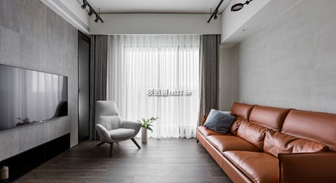 兴隆·枫丹白鹭城市花园现代风格90平米二居室设计效果图案例