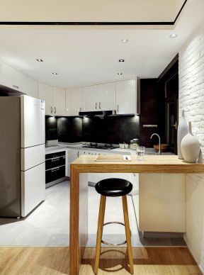 厨房吧台设计图  厨房吧台装修效果图大全2020图片