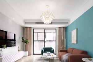 招商马尔贝拉现代风格95平米三居室设计效果图案例