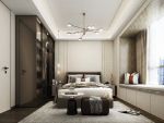 新湖明珠城190㎡现代轻奢风格四居室装修案例