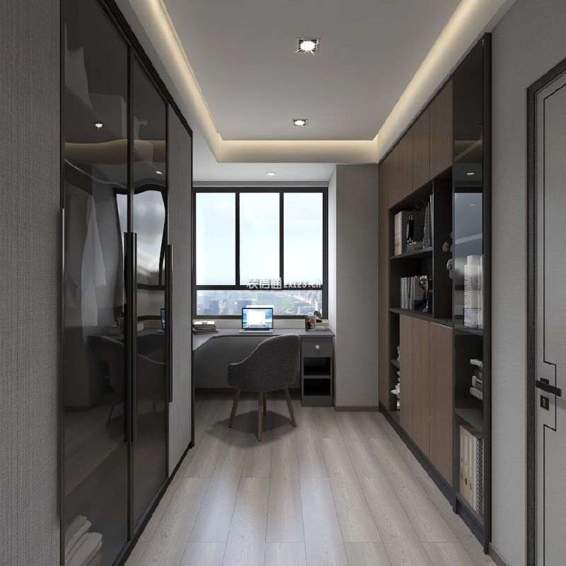 尚城国际140平米二居室现代简约装修案例