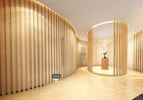 办公室兼展厅100平米现代风格装修案例