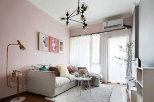 粉色墙卧室