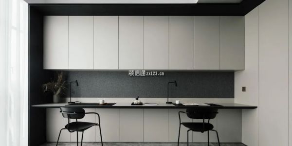 广信世贸城110平米三居室现代简约风格装修案例