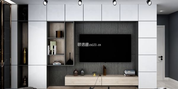 正创东景苑126㎡现代简约风三居室装修案例