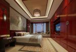 红豆香江豪庭126平米现代中式风格三居室装修案例