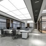 众邦暖通办公室1065平米现代风格装修案例