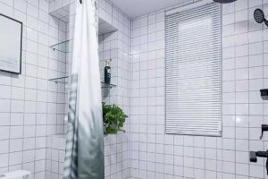 [济南南塘装饰]卫生间挂浴帘也能实现干湿分离，使用方便超级实用