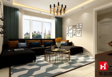 颐和家园121㎡三居室现代风格装修案例