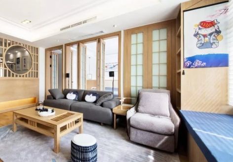 远洋·万和云锦116平米日式风格三居室装修案例