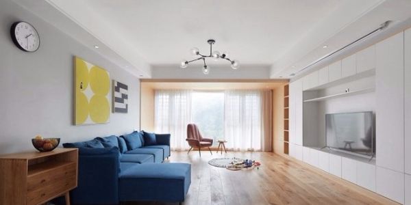 海信依云小镇现代风格142平米三居室装修设计图案例