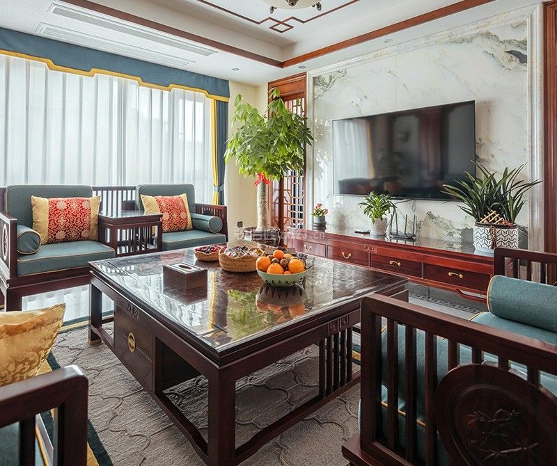 中式风格客厅家具 中式风格客厅装饰图