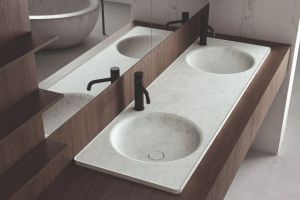[乌鲁木齐神州瑞新装饰]洗手间台盆这样设计，让空间更加出彩!